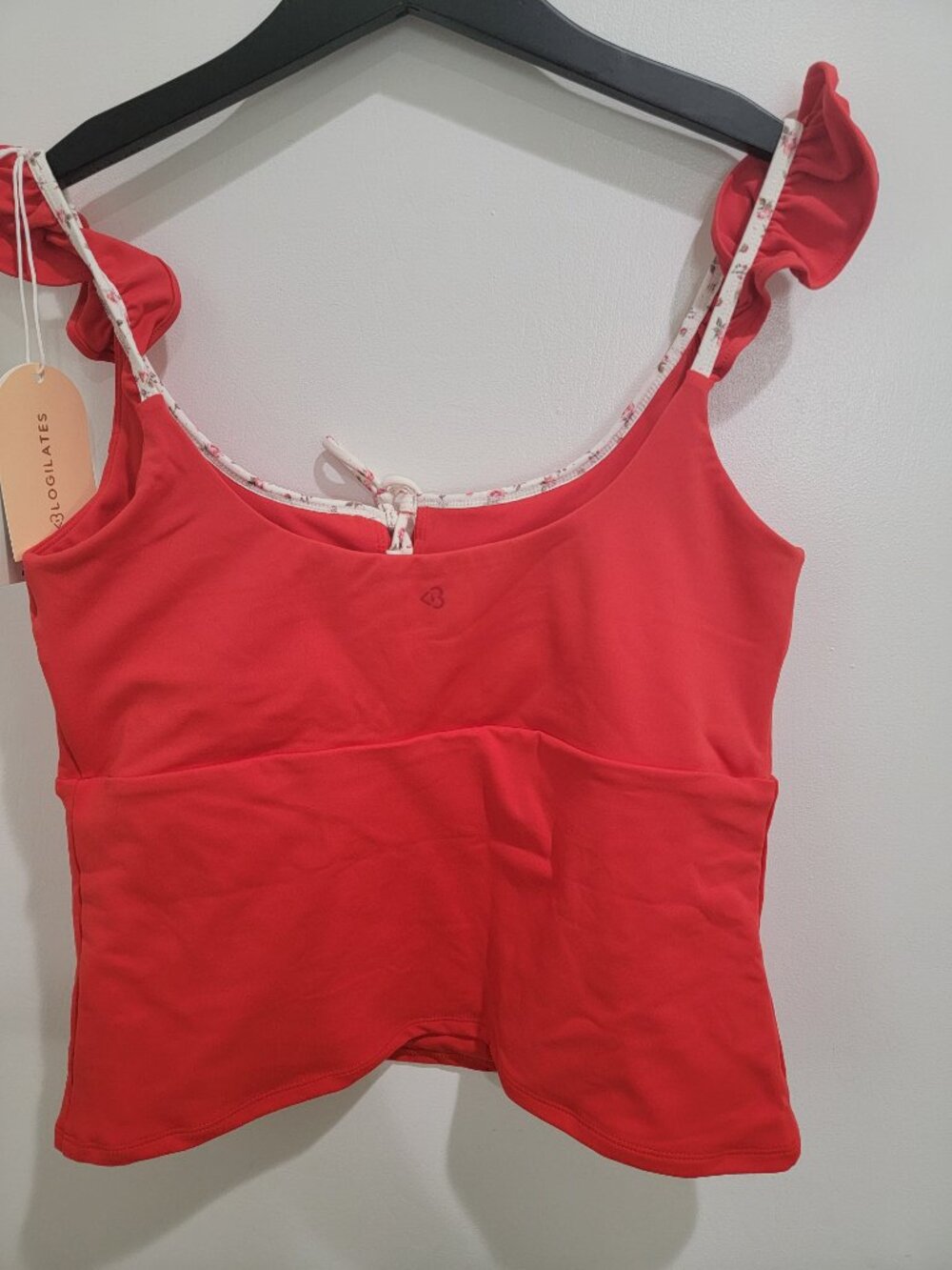 Blogilates Ruffle Lace Up Tank - Picture 2 of 4